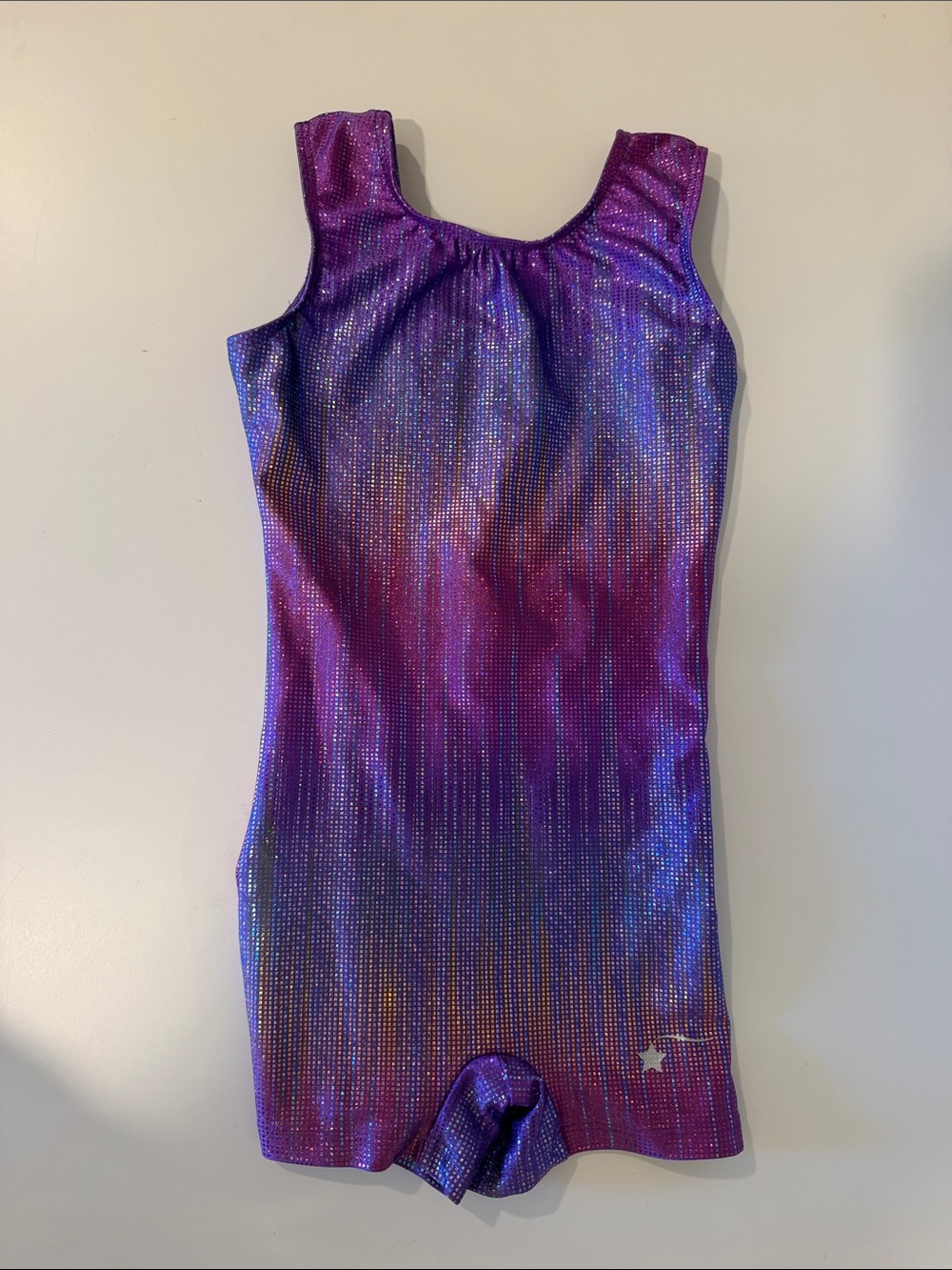 Kids Purple Shimmer Gymnastics Leotard